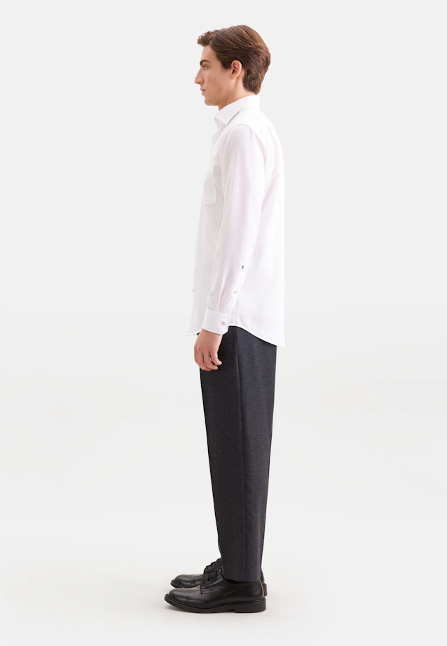 Comfort Business shirt Structure in Weiß |  Seidensticker Onlineshop