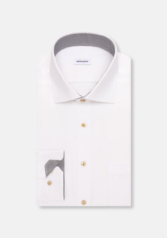 Comfort Business shirt Structure in Weiß | Seidensticker online shop