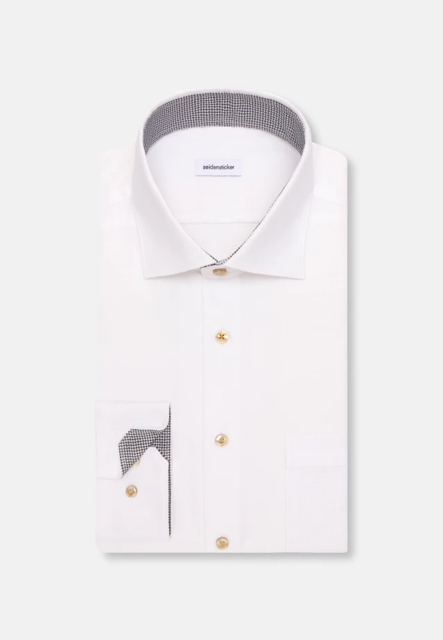 Comfort Business shirt Structure in Weiß |  Seidensticker Onlineshop