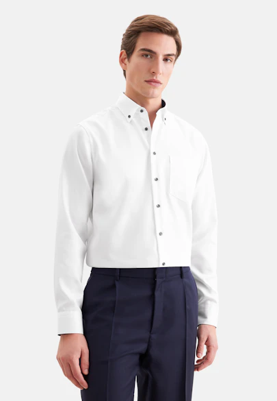 Regular Business shirt Uni in Weiß |  Seidensticker Onlineshop