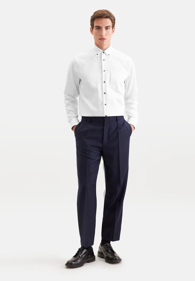 Regular Business shirt Uni in Weiß |  Seidensticker Onlineshop