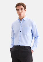 Regular Business Hemd Uni in Mittelblau |  Seidensticker Onlineshop