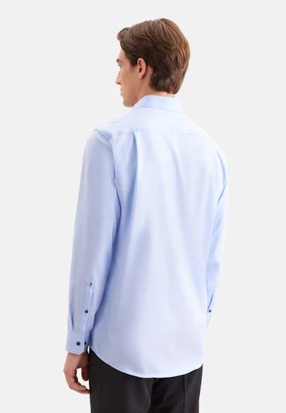 Regular Chemise d'affaires Uni in Bleu Moyen |  Seidensticker Onlineshop