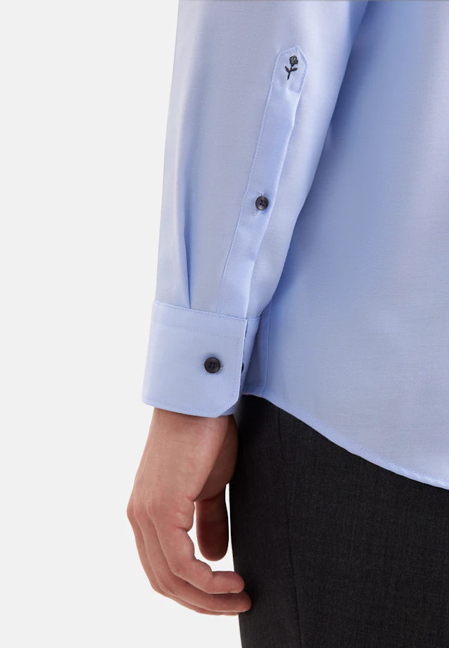 Regular Business shirt Uni in Mittelblau |  Seidensticker Onlineshop