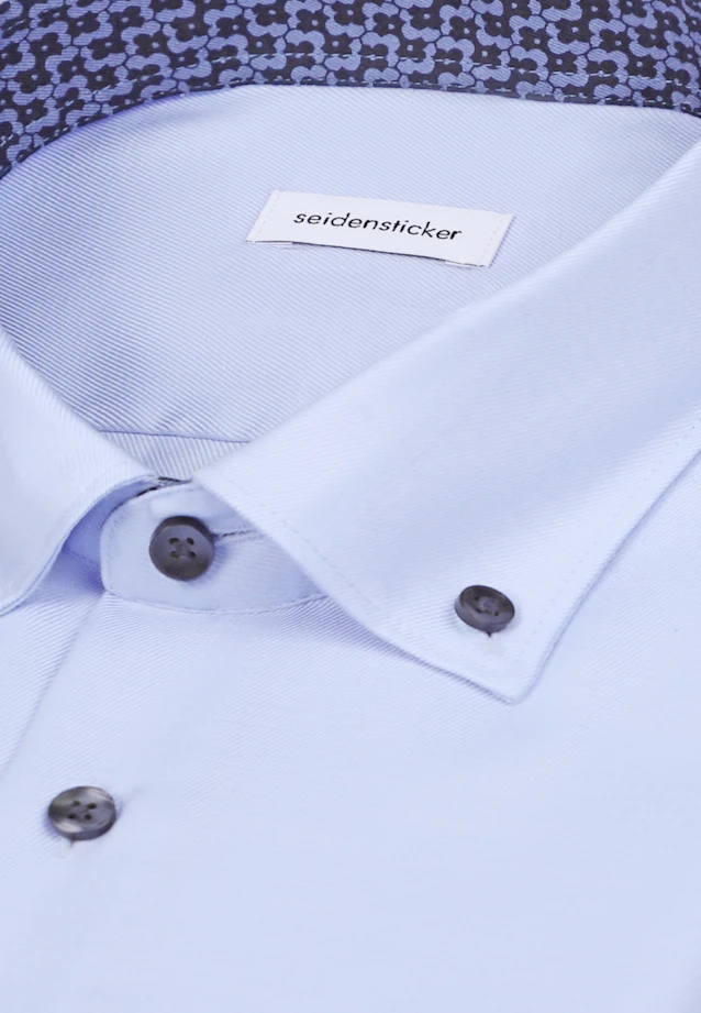 Regular Business shirt Uni in Mittelblau |  Seidensticker Onlineshop