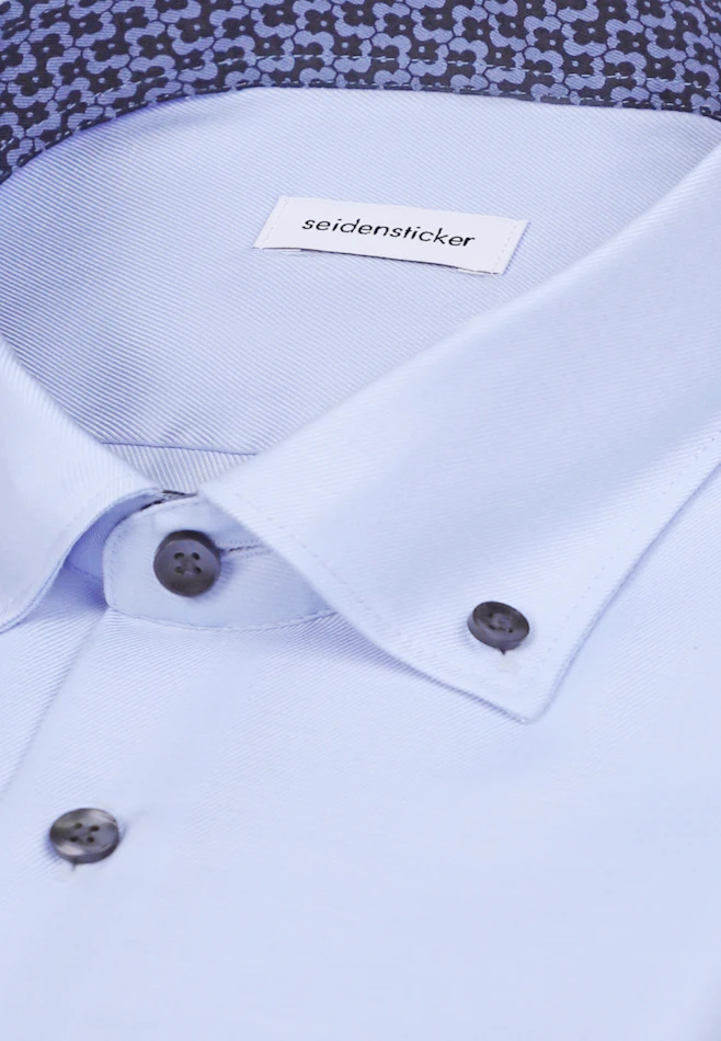 Regular Business shirt Uni in Mittelblau | Seidensticker online shop