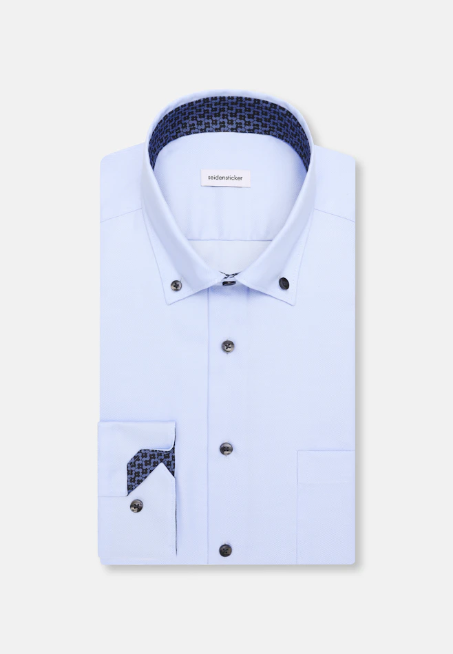 Regular Business shirt Uni in Mittelblau | Seidensticker online shop