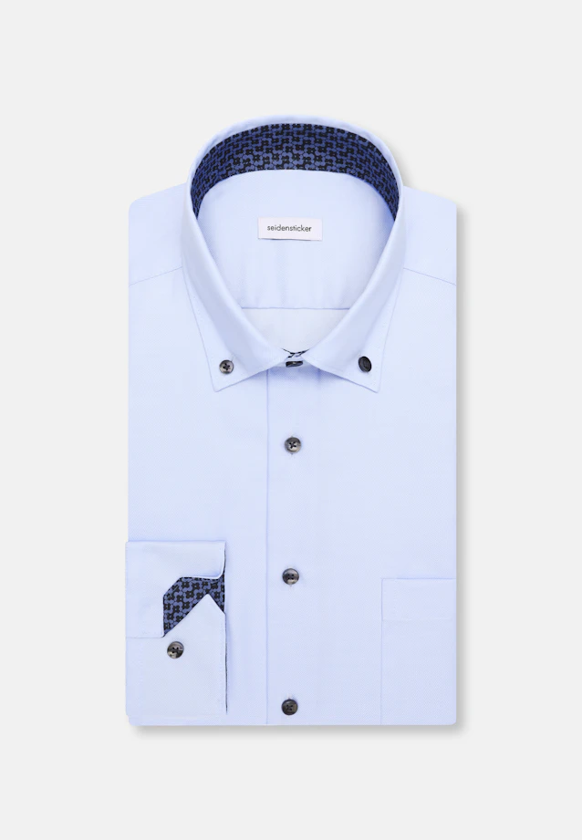 Regular Business Hemd Uni in Mittelblau |  Seidensticker Onlineshop
