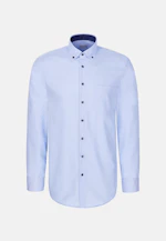 Regular Business shirt Uni in Mittelblau |  Seidensticker Onlineshop