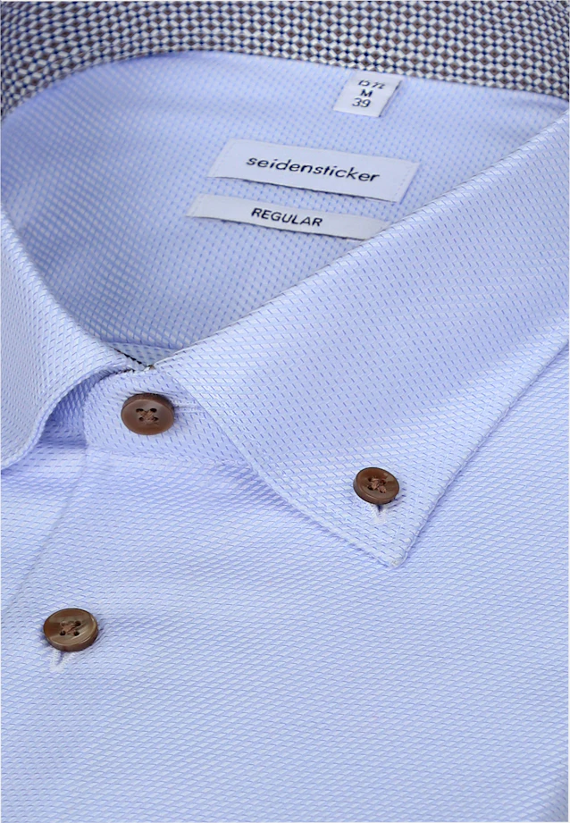 Regular Business Hemd Struktur in Hellblau |  Seidensticker Onlineshop