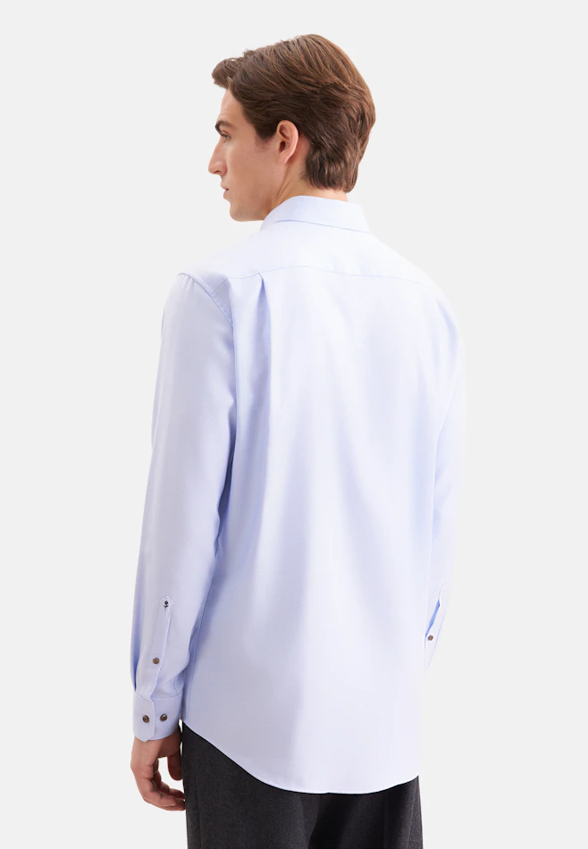 Regular Business shirt Structure in Hellblau | Seidensticker online shop