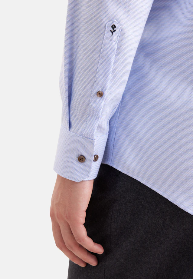 Regular Chemise d'affaires Structure in Bleu Clair |  Seidensticker Onlineshop
