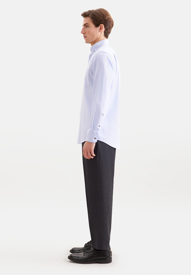 Regular Chemise d'affaires Structure in Bleu Clair |  Seidensticker Onlineshop