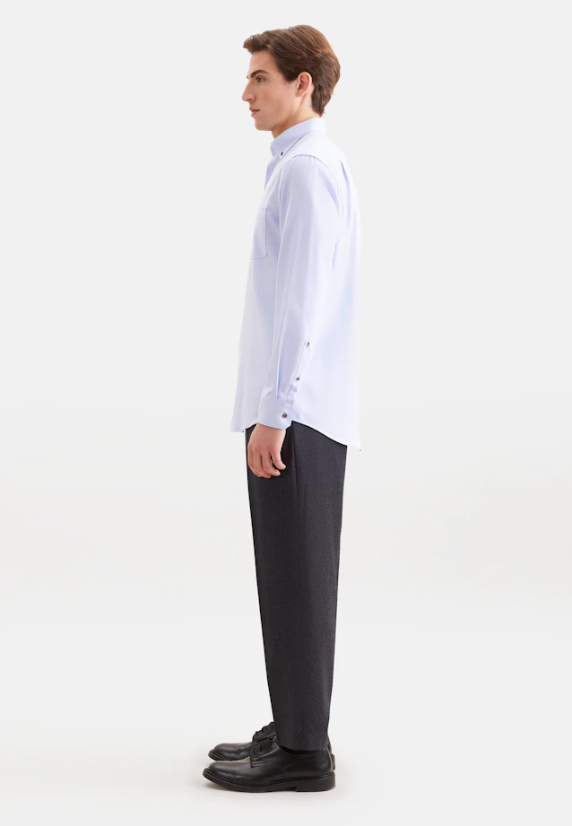Regular Chemise d'affaires Structure in Bleu Clair |  Seidensticker Onlineshop