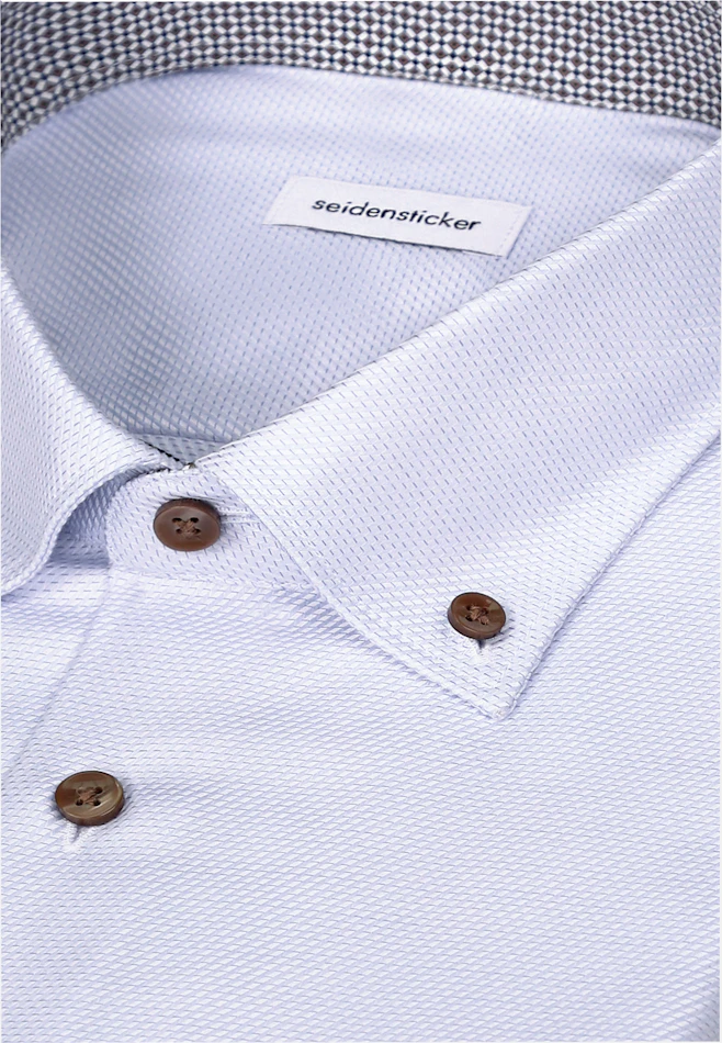 Regular Chemise d'affaires Structure dans Bleu Clair | Boutique en ligne Seidensticker