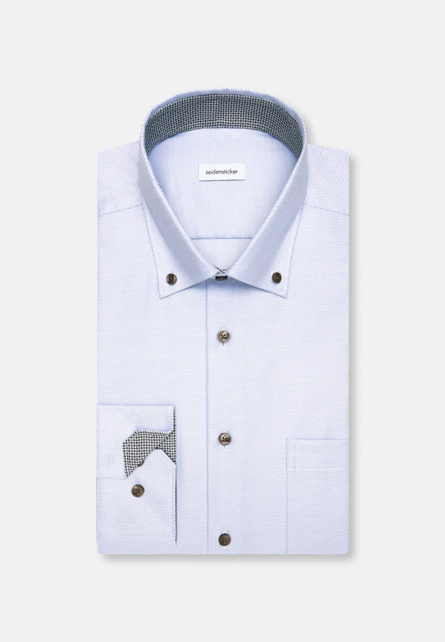 Regular Chemise d'affaires Structure in Bleu Clair |  Seidensticker Onlineshop