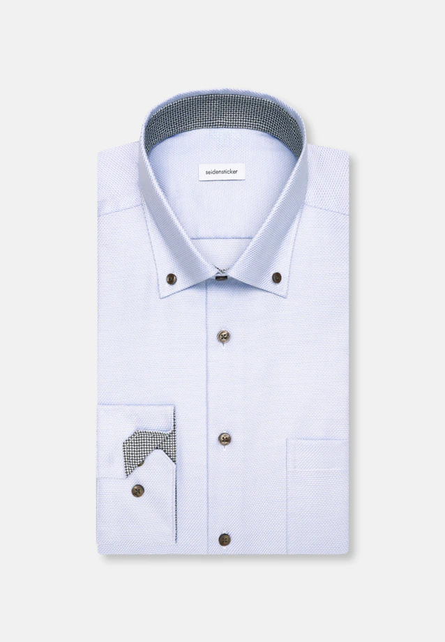 Regular Chemise d'affaires Structure in Bleu Clair |  Seidensticker Onlineshop