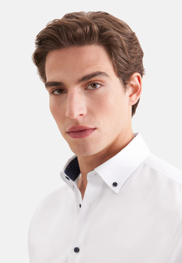 Slim Business shirt Uni in Weiß |  Seidensticker Onlineshop