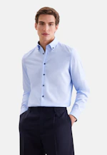 Slim Business shirt Uni in Mittelblau |  Seidensticker Onlineshop
