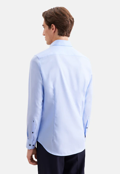 Slim Business Hemd Uni in Mittelblau |  Seidensticker Onlineshop