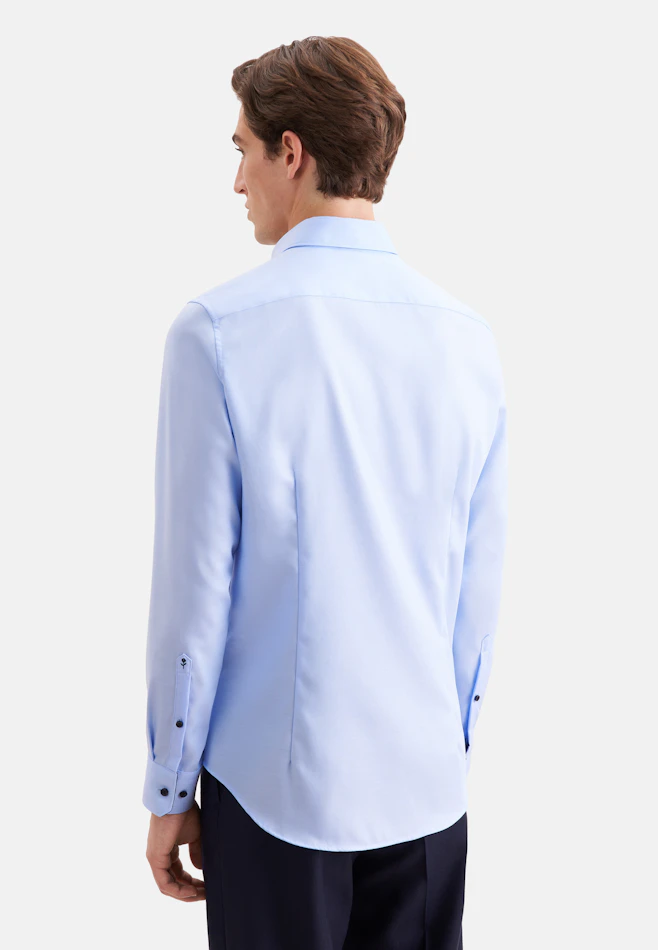 Slim Business Hemd Uni in Mittelblau | Seidensticker Onlineshop