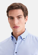 Slim Business shirt Uni in Mittelblau |  Seidensticker Onlineshop