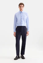 Slim Business shirt Uni in Mittelblau |  Seidensticker Onlineshop