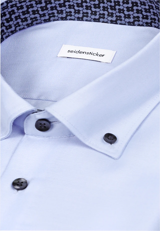 Slim Business Hemd Uni in Mittelblau |  Seidensticker Onlineshop