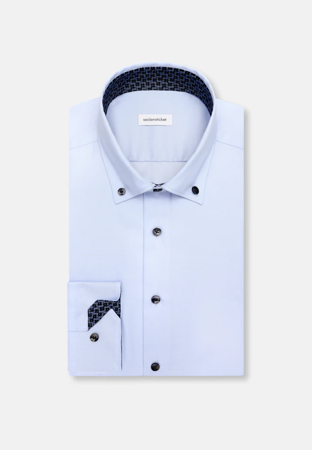 Slim Business Hemd Uni in Mittelblau |  Seidensticker Onlineshop