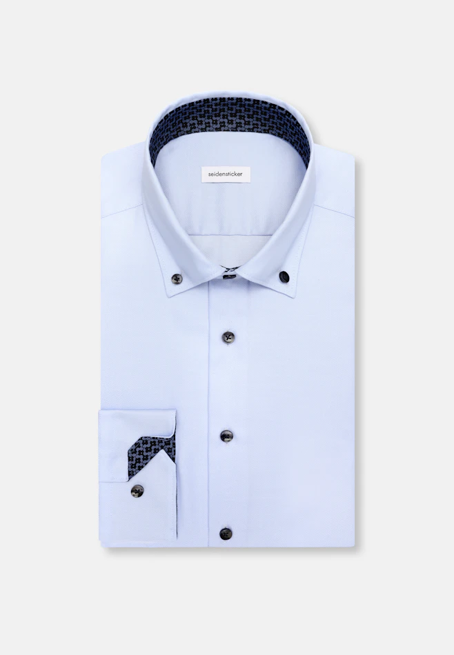 Slim Business Hemd Uni in Mittelblau | Seidensticker Onlineshop
