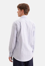 Regular Business shirt Check in Mittelblau |  Seidensticker Onlineshop