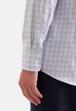 Regular Business shirt Check in Mittelblau |  Seidensticker Onlineshop