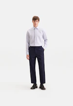 Regular Business shirt Check in Mittelblau |  Seidensticker Onlineshop