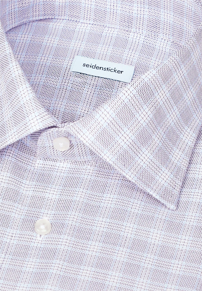 Regular Business shirt Check in Mittelblau | Seidensticker online shop