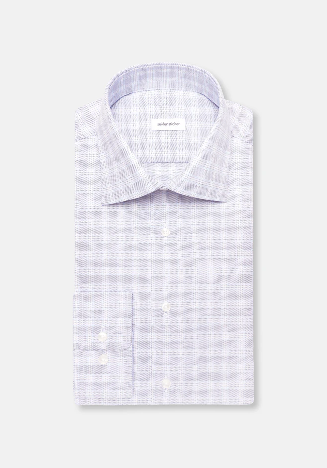 Regular Business shirt Check in Mittelblau | Seidensticker online shop