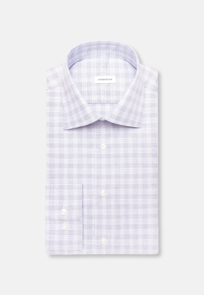 Regular Business shirt Check in Mittelblau | Seidensticker online shop