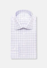 Regular Business shirt Check in Mittelblau |  Seidensticker Onlineshop