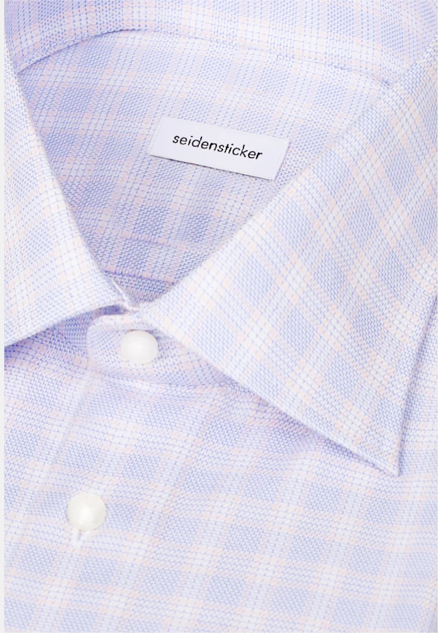 Regular Chemise d'affaires carreaux in Rose Fuchsia |  Seidensticker Onlineshop