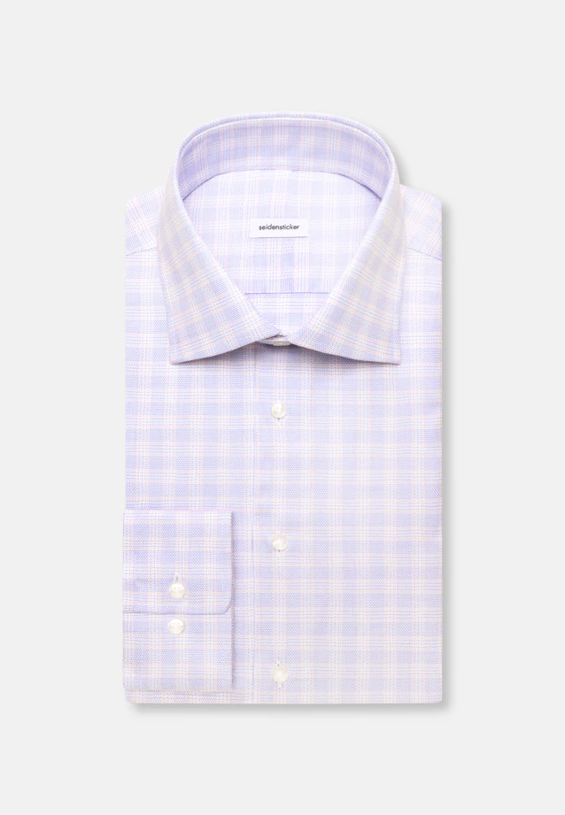 Regular Chemise d'affaires carreaux in Rose Fuchsia |  Seidensticker Onlineshop