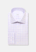 Regular Chemise d'affaires carreaux in Rose Fuchsia |  Seidensticker Onlineshop