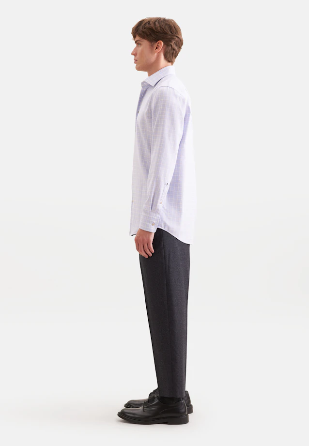 Regular Business shirt Check in Beige |  Seidensticker Onlineshop