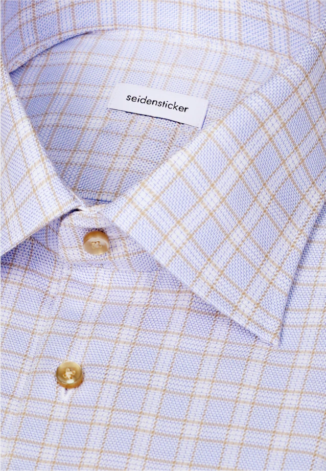 Regular Business shirt Check in Beige |  Seidensticker Onlineshop