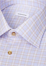 Regular Business shirt Check in Beige |  Seidensticker Onlineshop