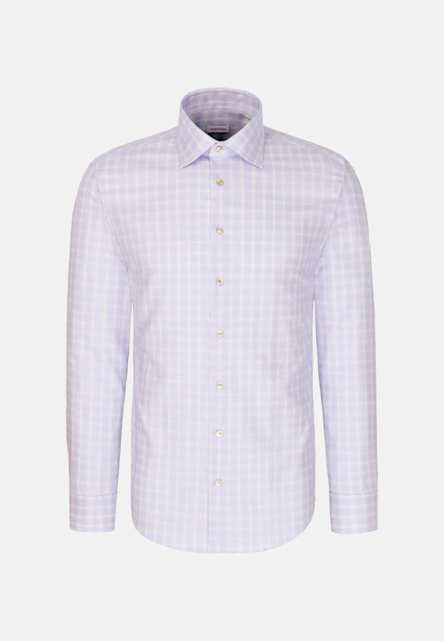 Regular Business shirt Check in Beige |  Seidensticker Onlineshop