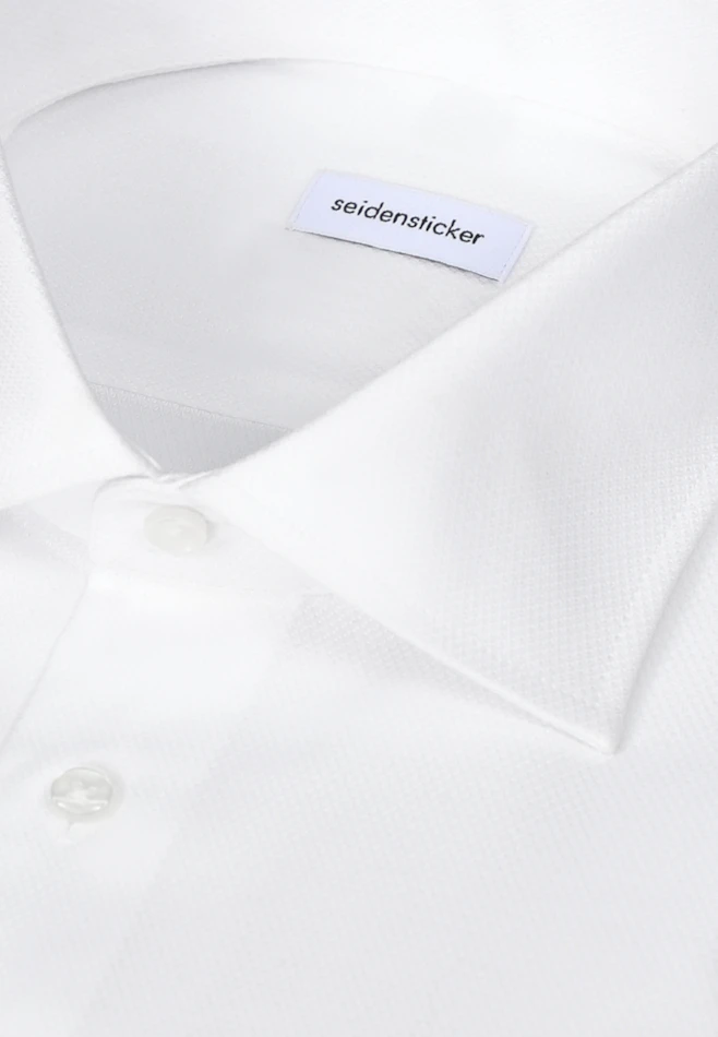 Regular Chemise d'affaires Structure dans Blanc | Boutique en ligne Seidensticker
