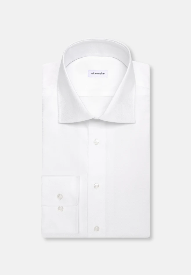 Regular Business shirt Structure in Weiß | Seidensticker online shop