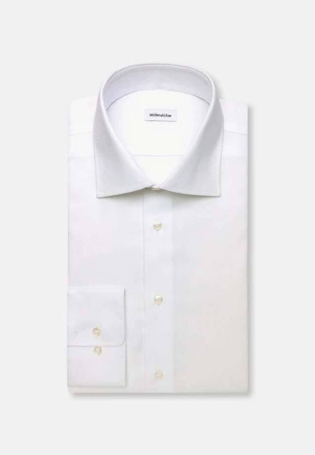 Regular Business shirt Structure in Weiß |  Seidensticker Onlineshop