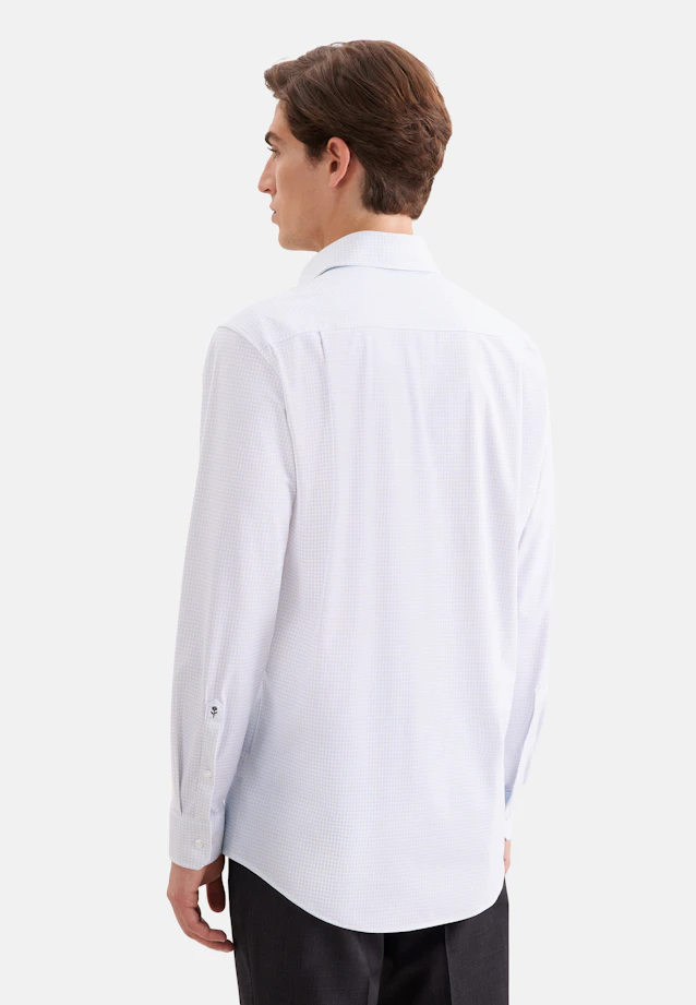 Regular Performance-Hemd Druck in Hellblau |  Seidensticker Onlineshop