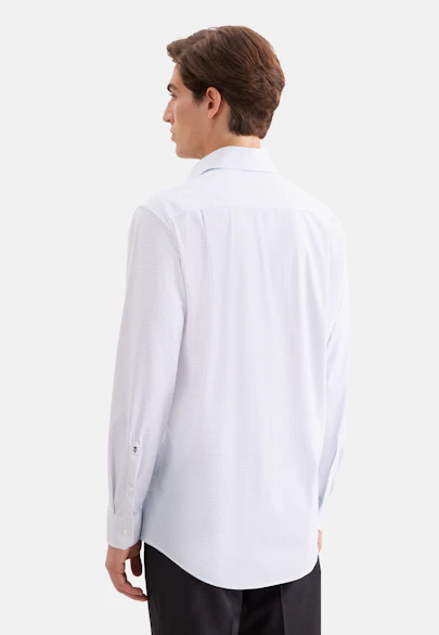Regular Chemise Performance Imprimé in Bleu Clair |  Seidensticker Onlineshop