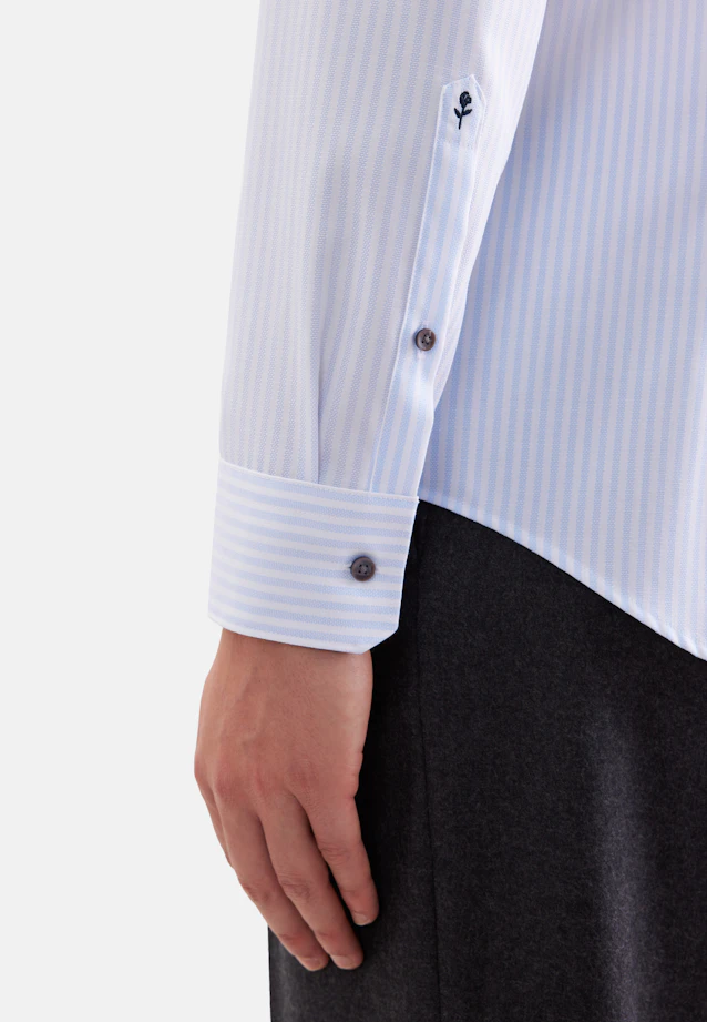 Slim Business Hemd Gestreift in Hellblau |  Seidensticker Onlineshop